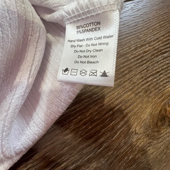 Articles of Society Women's Racerback Ribbed White Tank Top, Size M, NWT, Summer - Picture 7 of 8